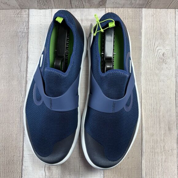 Oofos OOmg Men's Size 9 Low Recovery Shoes Sneakers Mesh Lightweight Navy Blue - Picture 4 of 12